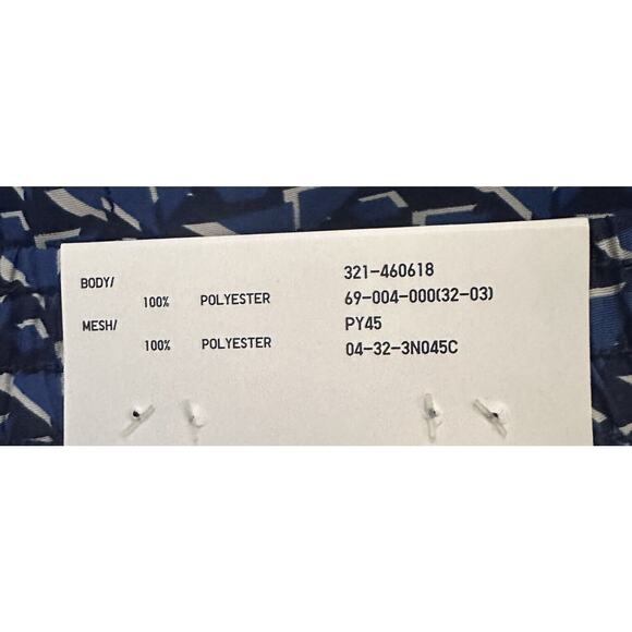 Uniqlo Short Men’s M Blue Geometric Swim Active Shorts 5.5" Mesh Liner Shorts - Picture 16 of 16